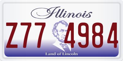 IL license plate Z774984