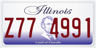 IL license plate Z774991