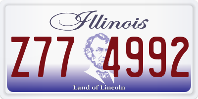 IL license plate Z774992