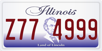 IL license plate Z774999