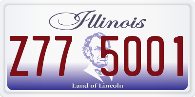 IL license plate Z775001