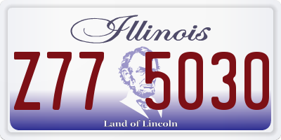 IL license plate Z775030