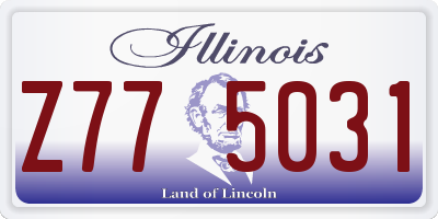 IL license plate Z775031