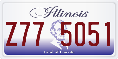 IL license plate Z775051