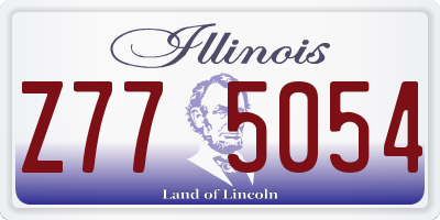 IL license plate Z775054