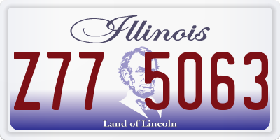 IL license plate Z775063