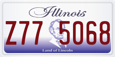 IL license plate Z775068