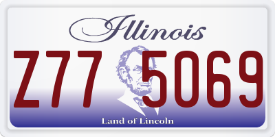 IL license plate Z775069
