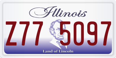 IL license plate Z775097