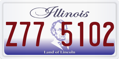 IL license plate Z775102