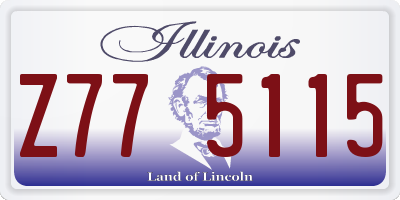 IL license plate Z775115
