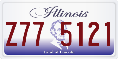 IL license plate Z775121