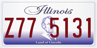 IL license plate Z775131