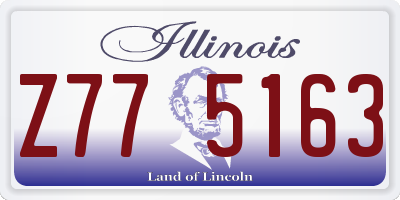 IL license plate Z775163