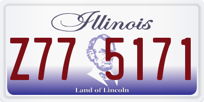 IL license plate Z775171
