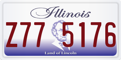 IL license plate Z775176