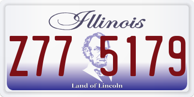 IL license plate Z775179