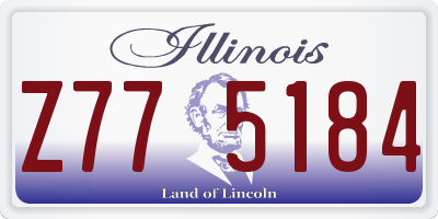 IL license plate Z775184