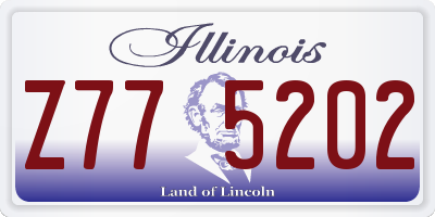 IL license plate Z775202