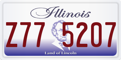 IL license plate Z775207
