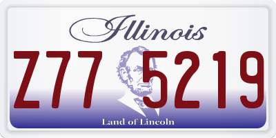 IL license plate Z775219