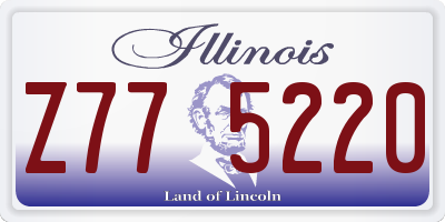 IL license plate Z775220