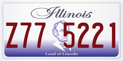 IL license plate Z775221