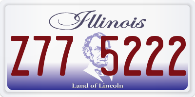 IL license plate Z775222
