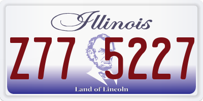 IL license plate Z775227
