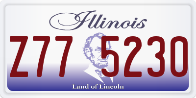 IL license plate Z775230