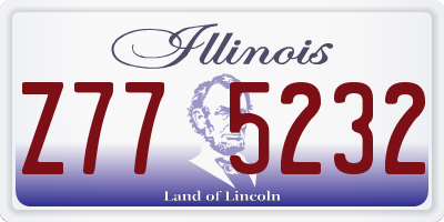 IL license plate Z775232