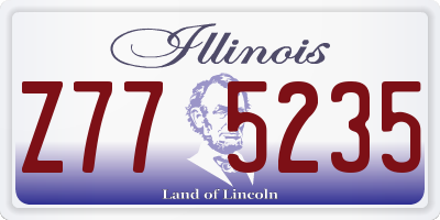 IL license plate Z775235