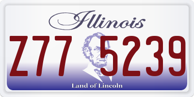 IL license plate Z775239