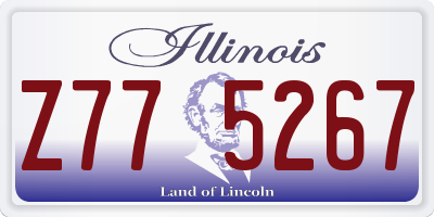IL license plate Z775267