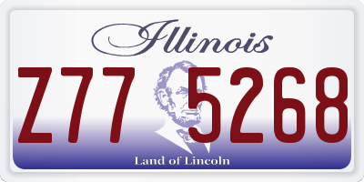 IL license plate Z775268