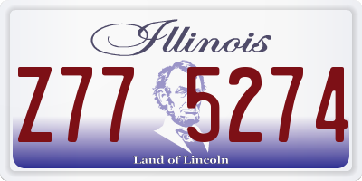 IL license plate Z775274