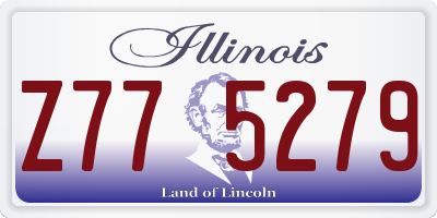 IL license plate Z775279