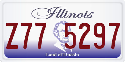 IL license plate Z775297
