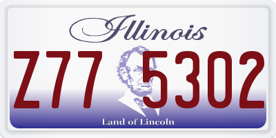 IL license plate Z775302