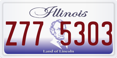 IL license plate Z775303