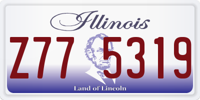 IL license plate Z775319