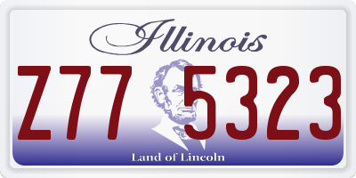 IL license plate Z775323
