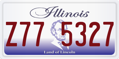 IL license plate Z775327