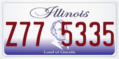 IL license plate Z775335