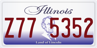 IL license plate Z775352