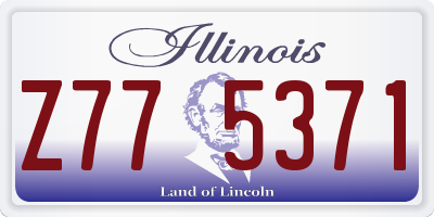 IL license plate Z775371