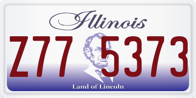 IL license plate Z775373