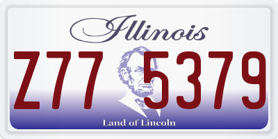 IL license plate Z775379