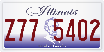IL license plate Z775402
