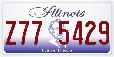 IL license plate Z775429